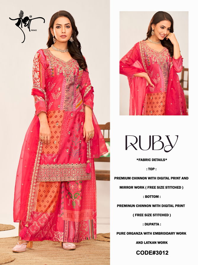 Ruby By Radha Chinon Digital Printed Salwar Kameez Wholesale Market In Surat
